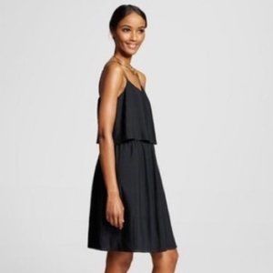 Merona Pleated Spaghetti Strap Dress Black